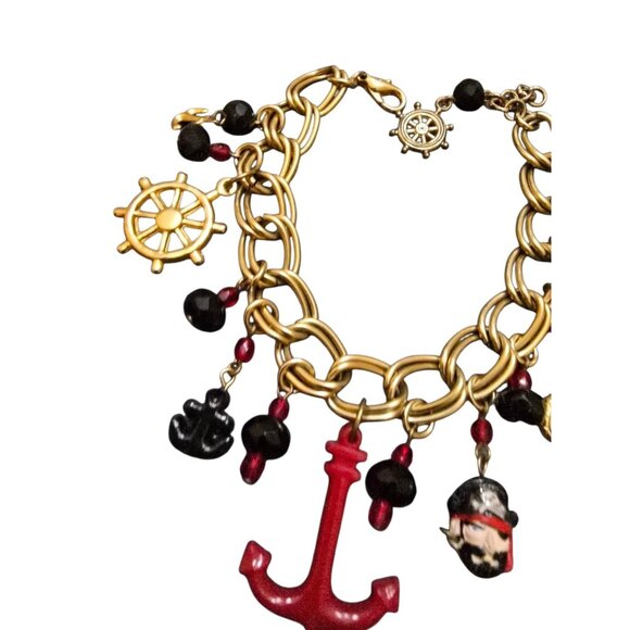 Vintage Nautical/Pirate Charm Bracelet (A8729) - Picture 3 of 5